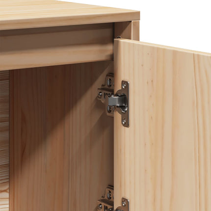 Credenza 110,5x35x117 cm in Legno Massello di Pino