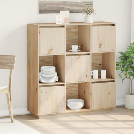 Credenza 110,5x35x117 cm in Legno Massello di Pino