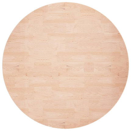 Piano Tavolo Rotondo ÃƒËœ70x1,5 cm Massello di Rovere Non Trattato