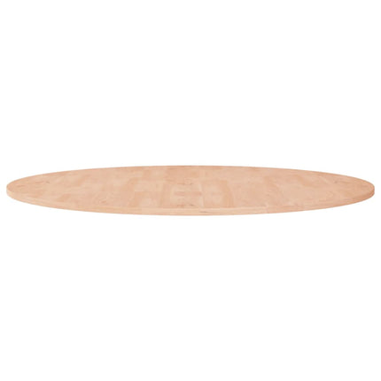 Piano Tavolo Rotondo ÃƒËœ90x1,5 cm Massello di Rovere Non Trattato