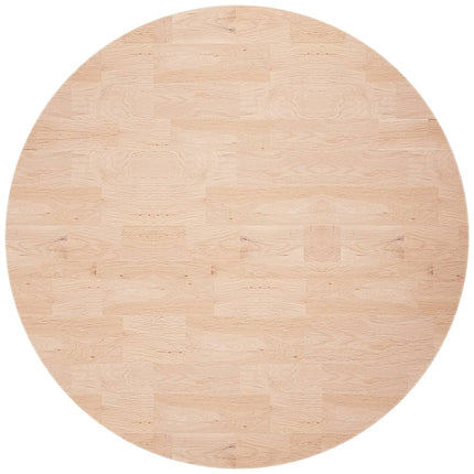 Piano Tavolo Rotondo ÃƒËœ60x4 cm Massello di Rovere Non Trattato