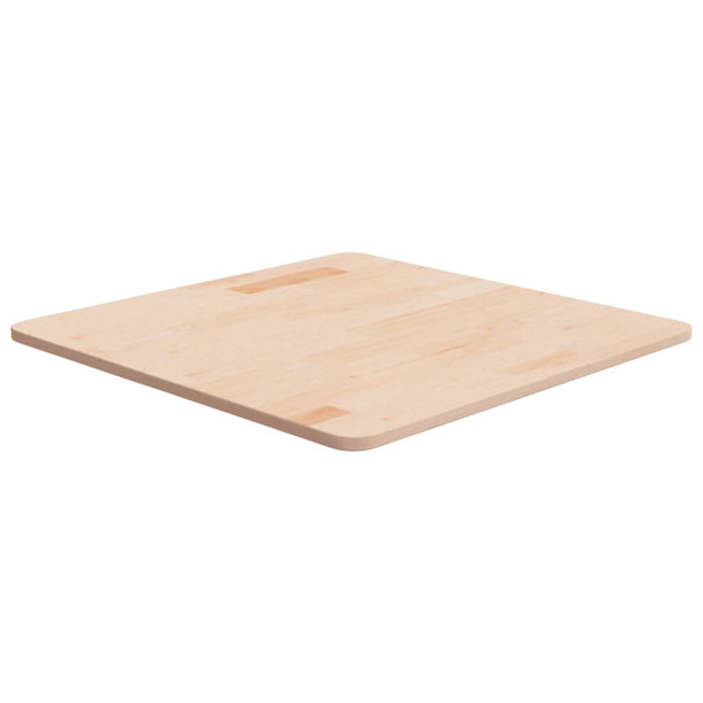 Piano Tavolo Quadrato 60x60x1,5 cm Massello Rovere Non Trattato