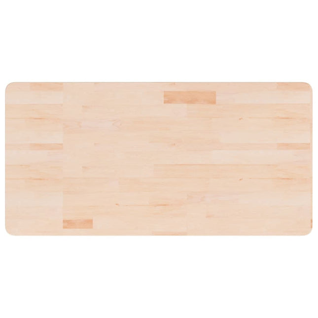 Piano Bagno 100x50x1,5 cm in Legno Massello Non Trattato