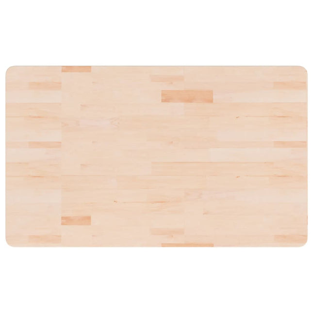 Piano Bagno 100x60x2,5 cm in Legno Massello Non Trattato
