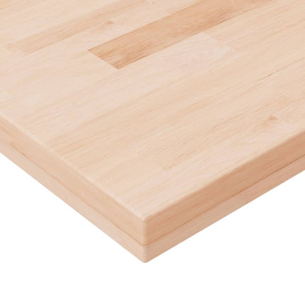 Ripiano 80x20x4 cm Legno Massello di Rovere Non Trattato