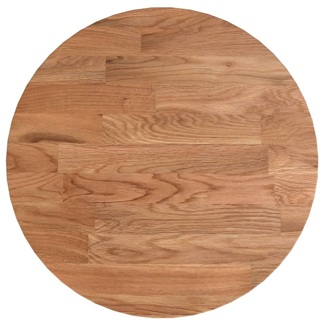 Piano Tavolo Rotondo Marrone Chiaro Ã˜30x1,5 cm Rovere Trattato