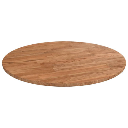 Piano Tavolo Rotondo Marrone Chiaro ÃƒËœ40x1,5 cm Rovere Trattato