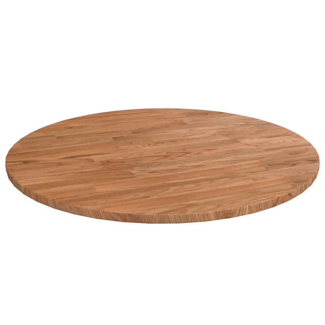 Piano Tavolo Rotondo Marrone Chiaro Ã˜50x1,5 cm Rovere Trattato