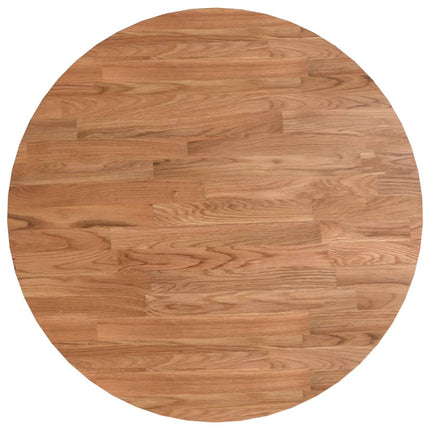 Piano Tavolo Rotondo Marrone Chiaro ÃƒËœ50x1,5 cm Rovere Trattato