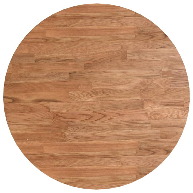 Piano Tavolo Rotondo Marrone Chiaro Ã˜50x1,5 cm Rovere Trattato