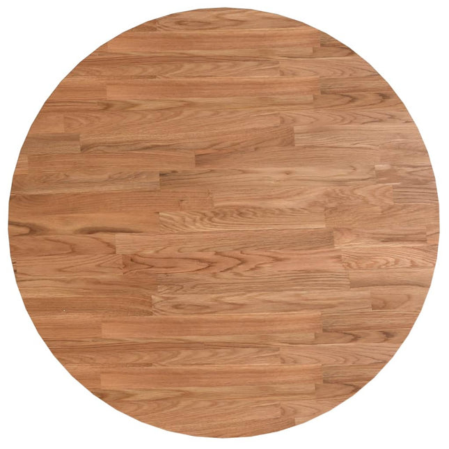 Piano Tavolo Rotondo Marrone Chiaro Ã˜60x1,5cm Rovere Trattato
