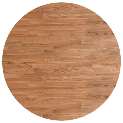 Piano Tavolo Rotondo Marrone Chiaro Ã˜70x1,5 cm Rovere Trattato