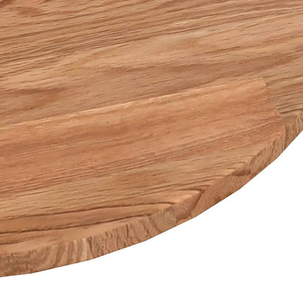 Piano Tavolo Rotondo Marrone Chiaro Ã˜70x1,5 cm Rovere Trattato