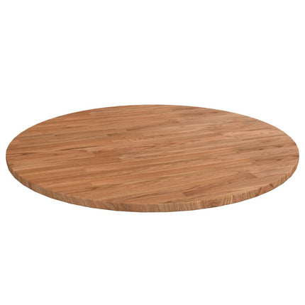 Piano Tavolo Rotondo Marrone Chiaro Ã˜80x1,5 cm Rovere Trattato