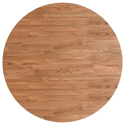 Piano Tavolo Rotondo Marrone Chiaro ÃƒËœ90x1,5 cm Rovere Trattato