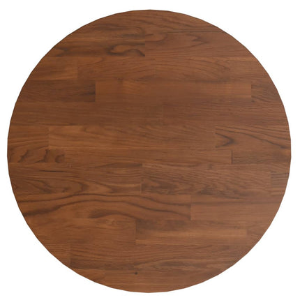Piano Tavolo Rotondo Marrone Scuro ÃƒËœ30x1,5 cm Rovere Trattato