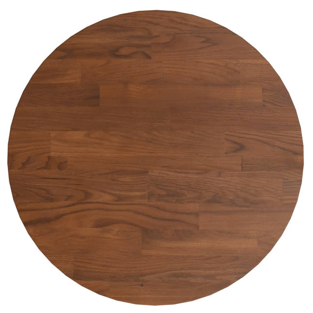 Piano Tavolo Rotondo Marrone Scuro Ã˜30x1,5 cm Rovere Trattato