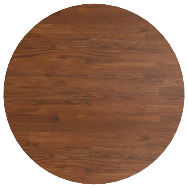 Piano Tavolo Rotondo Marrone Scuro Ã˜50x1,5 cm Rovere Trattato