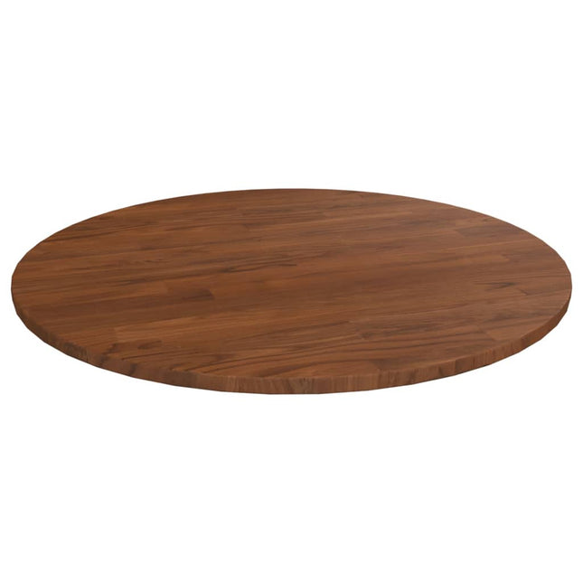 Piano Tavolo Rotondo Marrone Scuro Ã˜60x1,5 cm Rovere Trattato
