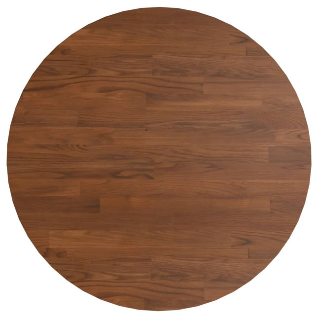 Piano Tavolo Rotondo Marrone Scuro Ã˜60x1,5 cm Rovere Trattato