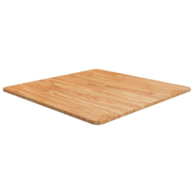 Piano Tavolo Quadrato Marrone Chiaro 70x70x1,5 Rovere Trattato
