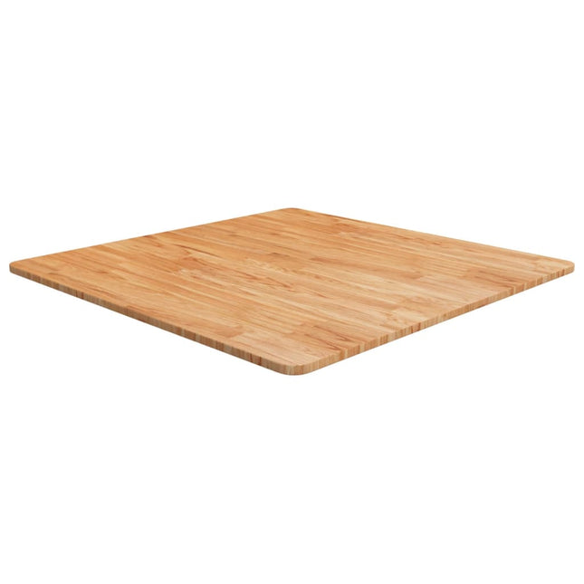 Piano Tavolo Quadrato Marrone Chiaro 80x80x1,5 Rovere Trattato