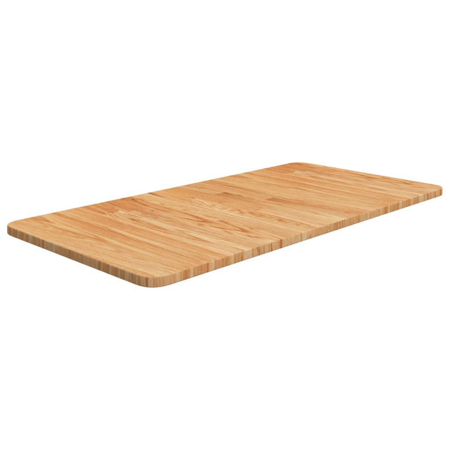 Piano Bagno Marrone Chiaro 80x40x1,5cm Legno Massello Trattato