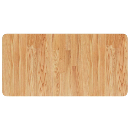 Piano Bagno Marrone Chiaro 80x40x1,5cm Legno Massello Trattato