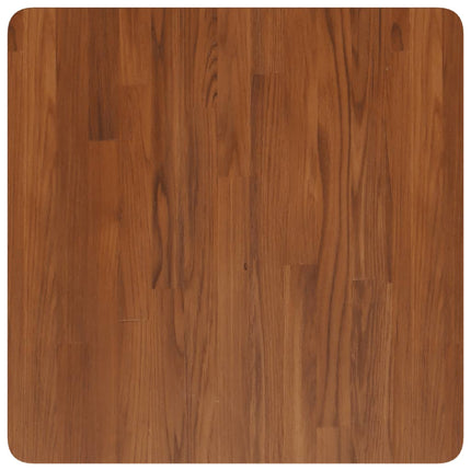 Piano Tavolo Quadrato Marrone Scuro 60x60x1,5cm Rovere Trattato