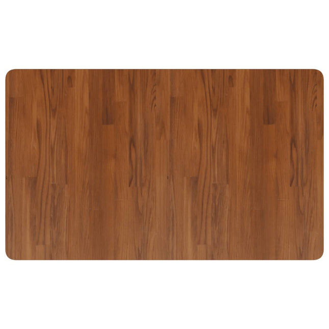 Piano Bagno Marrone Scuro 100x60x2,5cm Legno Massello Trattato