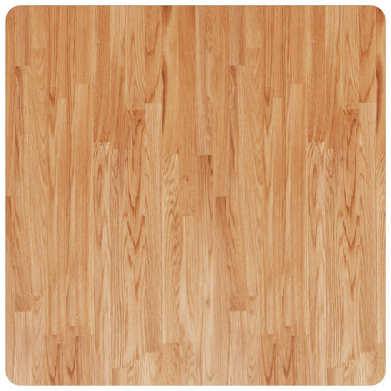 Piano Tavolo Quadrato Marrone Chiaro 80x80x4cm Rovere Trattato