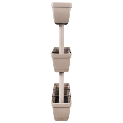 Fioriere da Giardino 6 pz Grigio Talpa