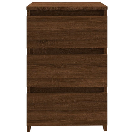 Comodino Rovere Marrone 40x35x62,5 cm in Legno Multistrato