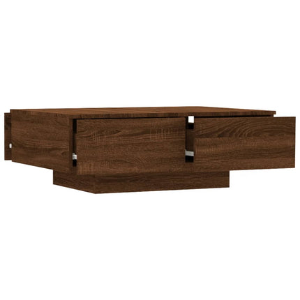 Tavolino Salotto Rovere Marrone 90x60x31 cm Legno Multistrato
