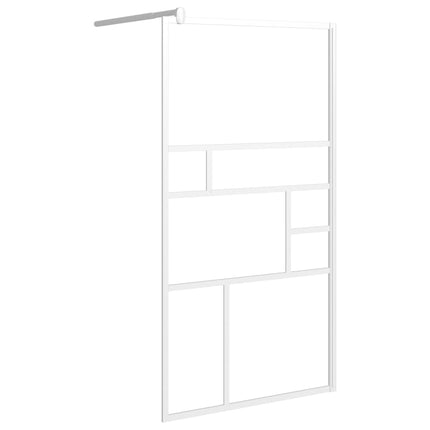 Parete per Doccia Walk in 115x195 cm in Vetro ESG Bianco