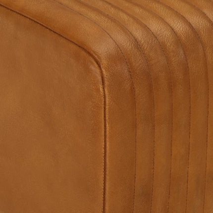 Panca Bok Marrone 107cm Vera Pelle di Capra e Massello di Mango