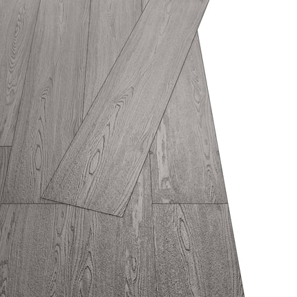 Listoni Pavimenti Autoadesivi in PVC 2,51 m² 2mm Grigio Scuro