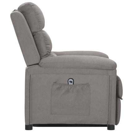 Poltrona Alzapersona Grigio Chiaro Tessuto