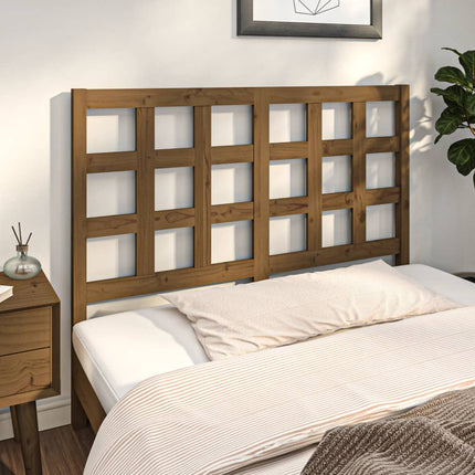 Testiera per Letto ambra 125,5x4x100 cm Legno Massello di Pino