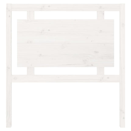 Testiera per Letto Bianca 95,5x4x100 cm Legno Massello di Pino