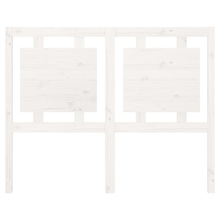 Testiera per Letto Bianca 125,5x4x100 cm Legno Massello di Pino