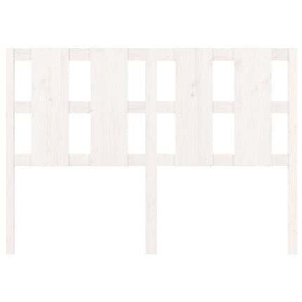 Testiera per Letto Bianca 140,5x4x100 cm Legno Massello di Pino