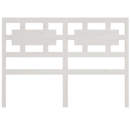 Testiera per Letto Bianca 205,5x4x100 cm Legno Massello di Pino