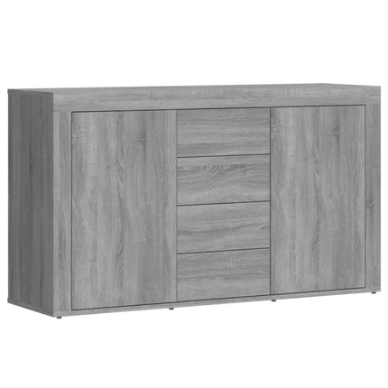 Credenza Grigio Sonoma 120x36x69 cm in Legno Multistrato