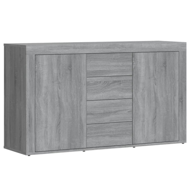 Credenza Grigio Sonoma 120x36x69 cm in Legno Multistrato