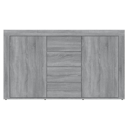 Credenza Grigio Sonoma 120x36x69 cm in Legno Multistrato