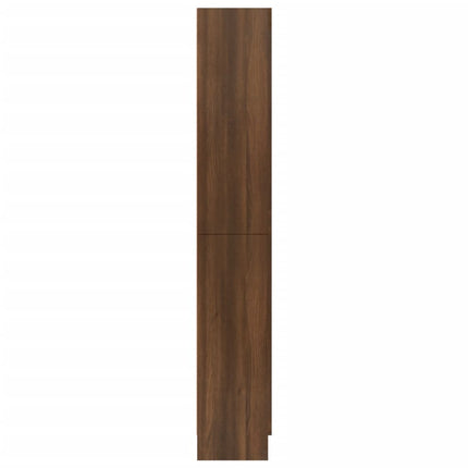 Mobile Vetrina Rovere Marrone 82,5x30,5x185,5 Legno Multistrato