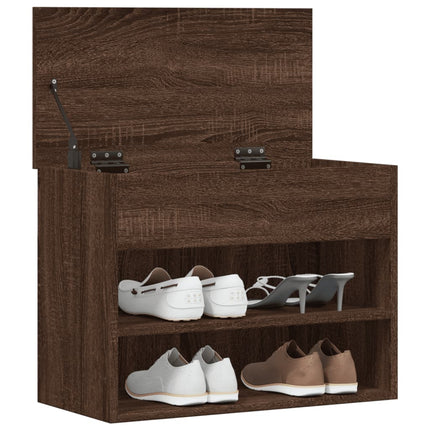 Scarpiera Rovere Marrone 60x30x45 cm in Legno Multistrato