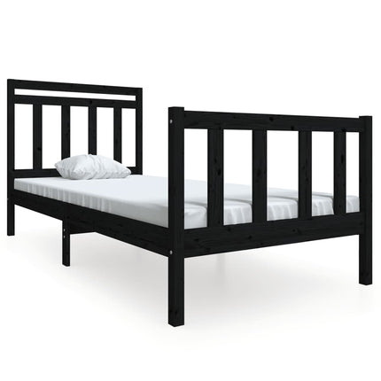 Giroletto Nero in Legno Massello 100x200 cm