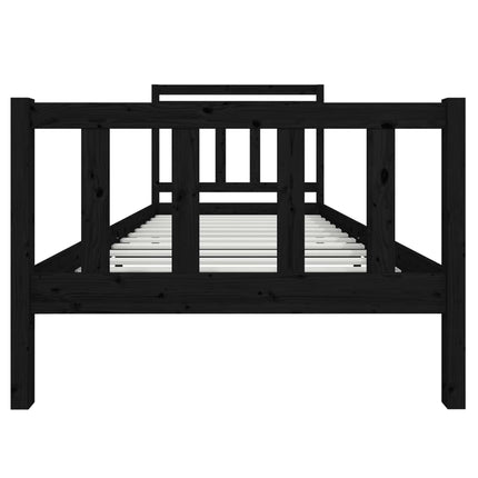 Giroletto Nero in Legno Massello 100x200 cm